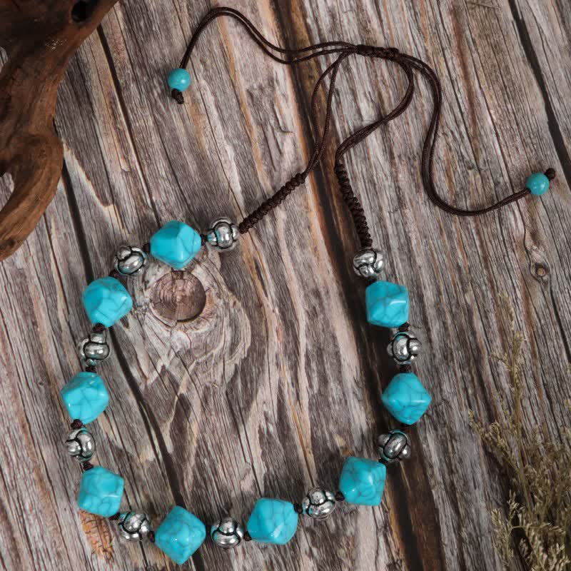 Olivenorma Bohemia Turquoise Beaded Necklace