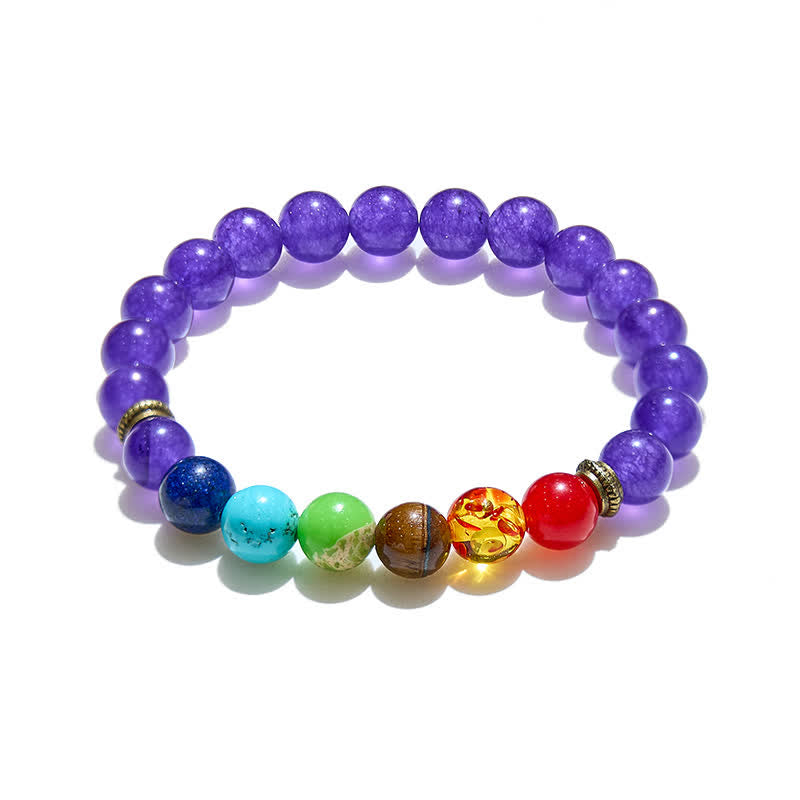 Olivenorma Chakra Amethyst Bracelet