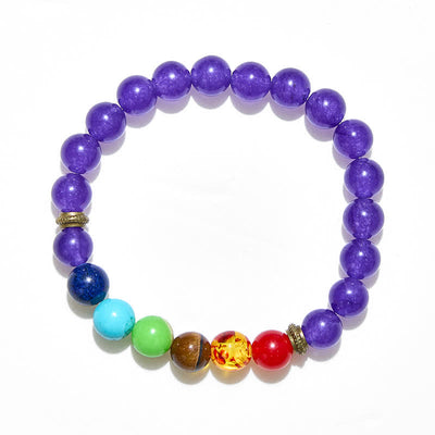 Olivenorma Chakra Amethyst Bracelet