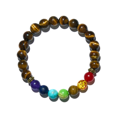 Olivenorma Chakra Tiger Eye Bracelet