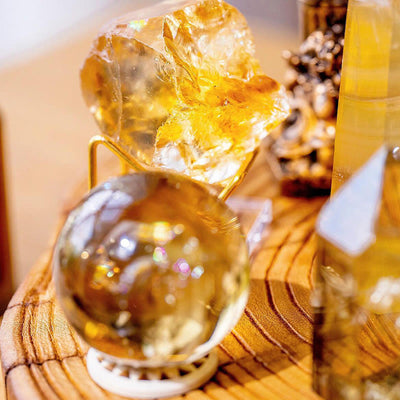 Olivenorma Customized Solar Plexus Citrine Energy Crystal Array