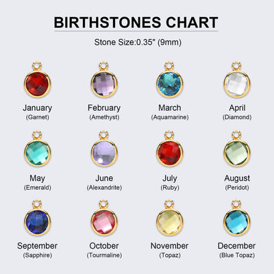 Olivenorma Personalized Name Birthstone Pendant Women Necklace