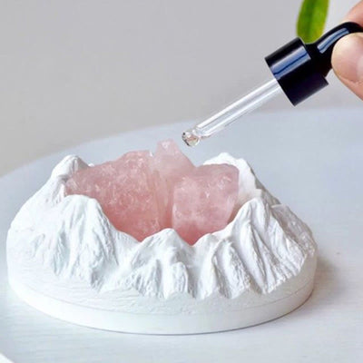 Olivenorma Mountain Shaped Healing Crystal Aromatherapy Candle