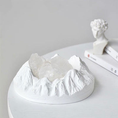 Olivenorma Mountain Shaped Healing Crystal Aromatherapy Candle