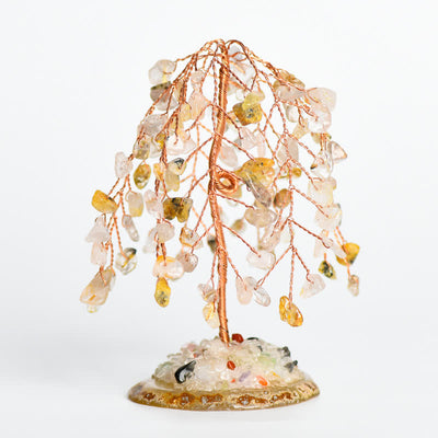 Olivenorma Natural Crystal Base Willow Feng Shui Tree