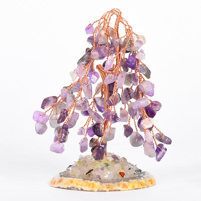 Olivenorma Natural Crystal Base Willow Feng Shui Tree