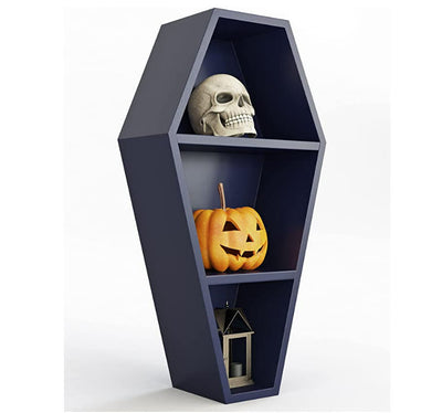 Olivenorma Spooky Coffin Shaped Shelf Halloween Crystal Shelf