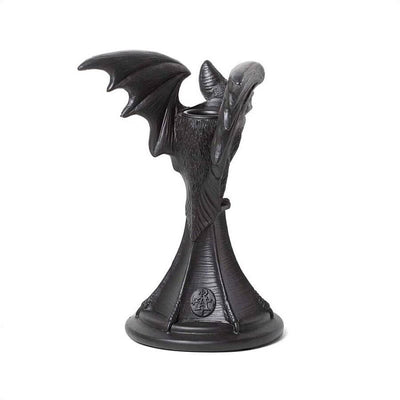 Olivenorma Resin Gothic Cat Shaped Candlestick Holder