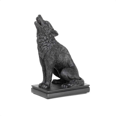 Olivenorma Gothic Cat Wolf Figurine Candle Stick Holder