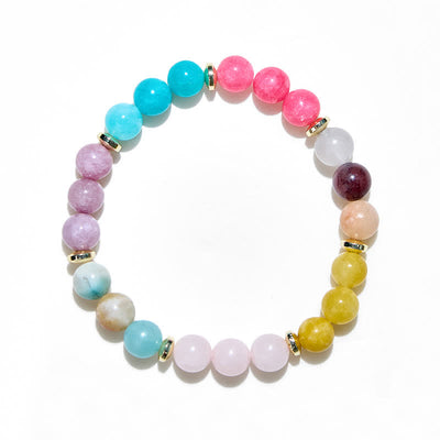 Olivenorma Natural 7 Color Crystal Beads Women Bracelet