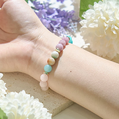 Olivenorma Natural 7 Color Crystal Beads Women Bracelet