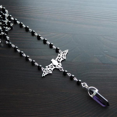 Olivenorma Gothic Energy Hexagonal Crystal Divination Necklace