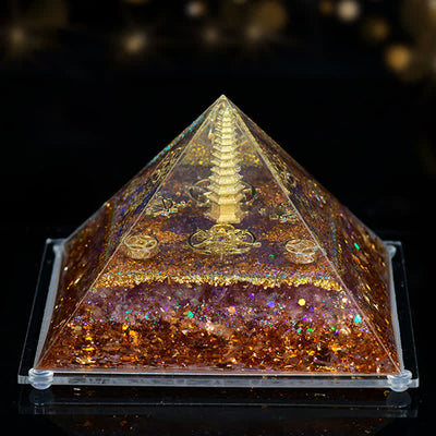 Olivenorma 8*12cm Natural Stone Orgone Pyramid