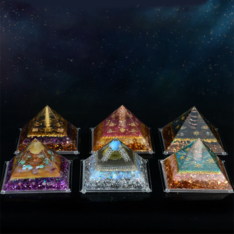 Olivenorma 8*12cm Natural Stone Orgone Pyramid