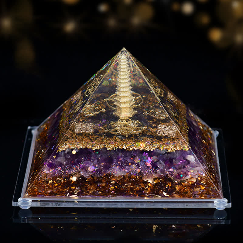 Olivenorma 8*12cm Natural Stone Orgone Pyramid