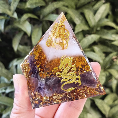 Olivenorma Rose Quartz Amethyst Dragon Sticker Orgone Pyramid