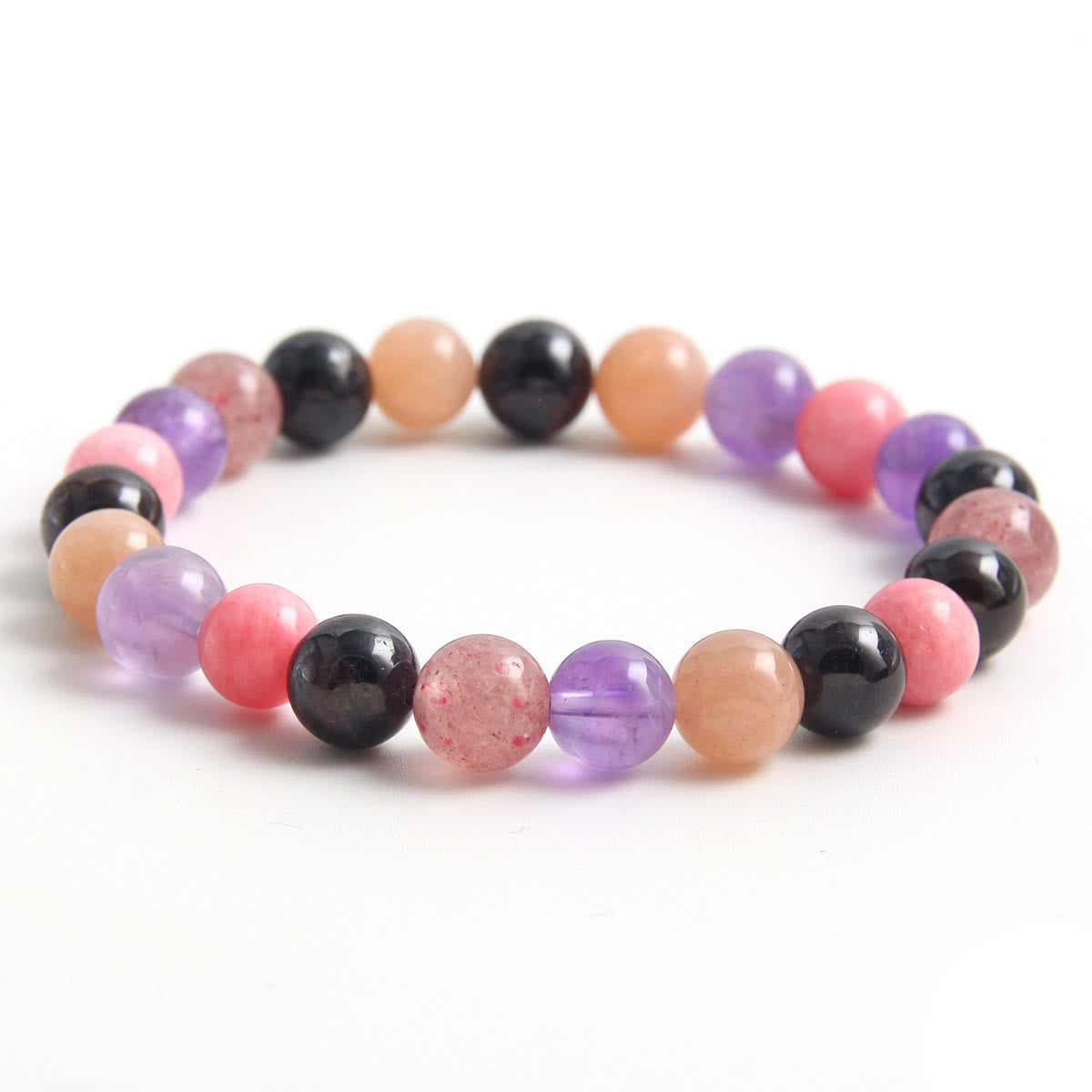 Olivenorma 8mm Healing Gemstone Beaded Stretch Bracelet