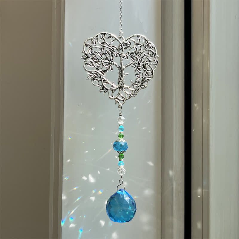 Olivenorma Tree of Life Iron Art Suncatcher Wind Chime