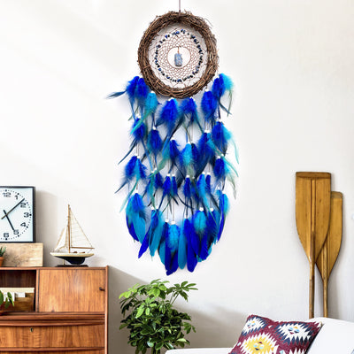 Olivenorma Wall Decoration Natural Rattan Gemstone Dream Catcher