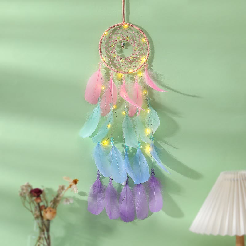 Olivenorma Fancy Colorful Dreamcatcher LED Light Dream Catcher