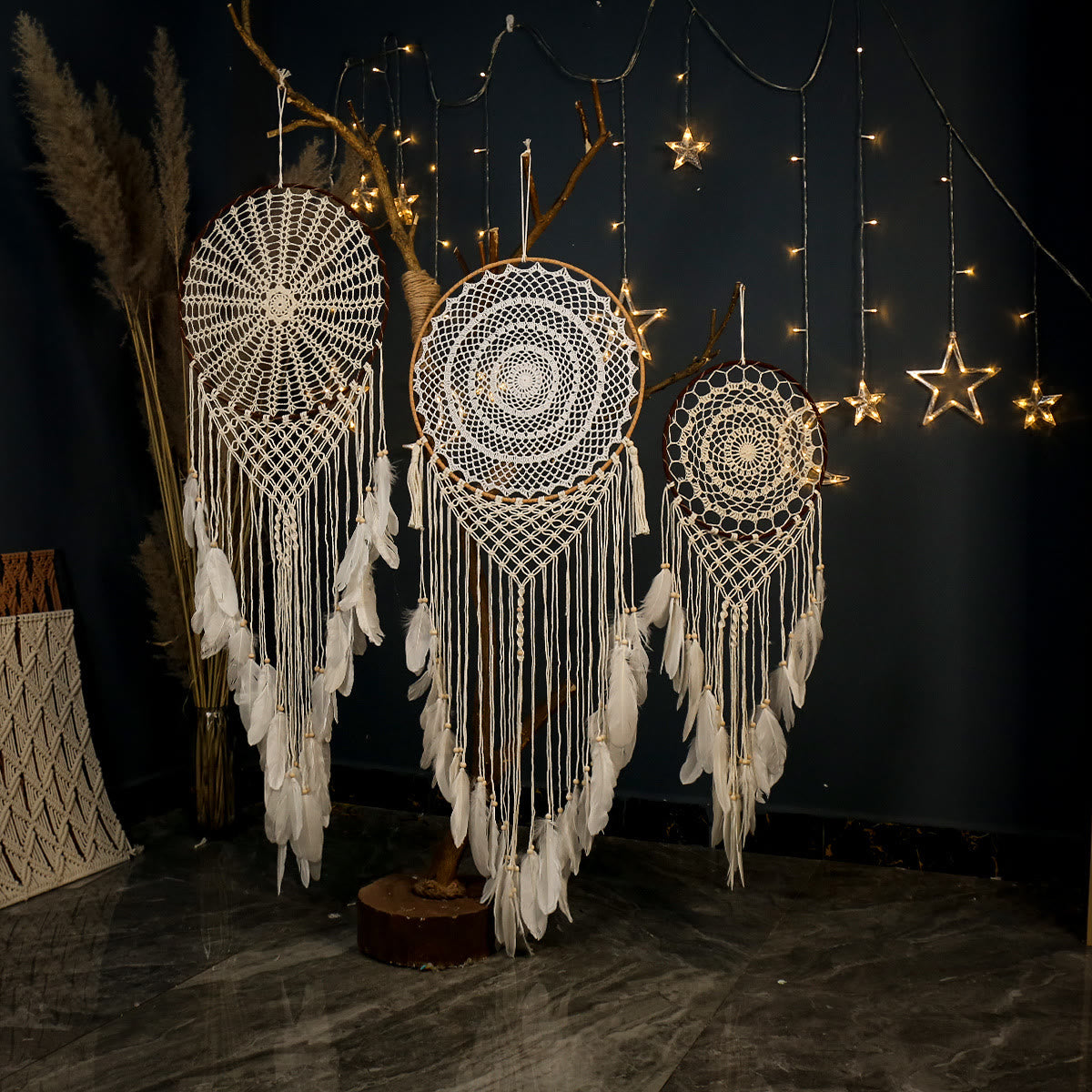 Olivenorma Multiple Patterns Bohemian Handmade Woven Dreamcatcher