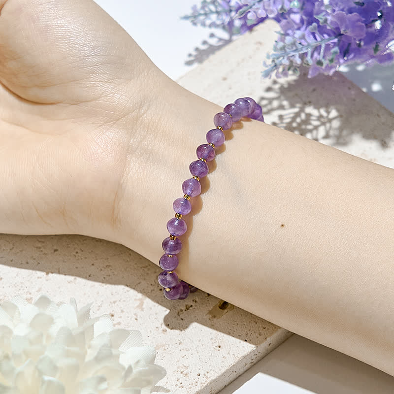 Olivenorma Natural Amethyst Beads Women Bracelet