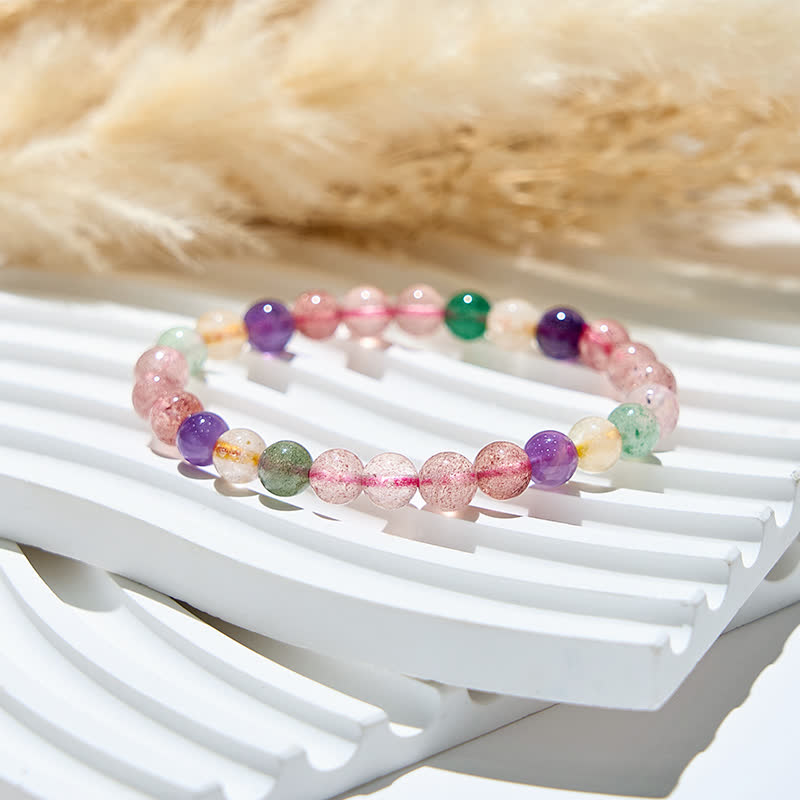 Olivenorma 7mm Natural Tourmaline Beads Bracelet