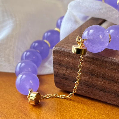 Olivenorma 12cm Natural Amethyst Bead Bracelet