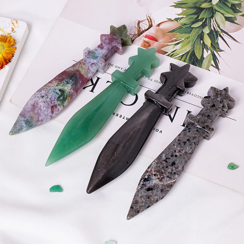Olivenorma Engraved Dagger Natural Gemstone Decoration  - image 15