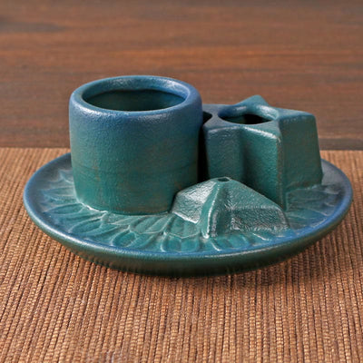 Olivenorma 3-IN-1 Star Ceramic Sage Incense Stick Holder