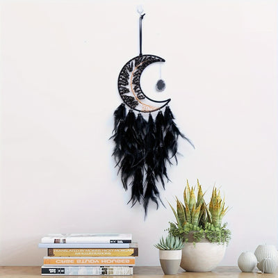 Olivenorma Black Onyx Beaded Tree of Life Dream Catcher