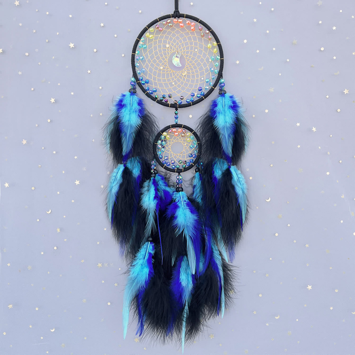 Olivenorma Color Beads Double Ring Dream Catcher