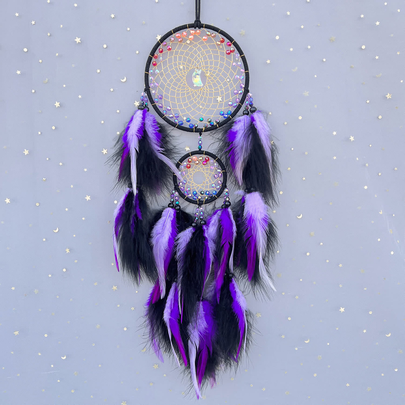 Olivenorma Color Beads Double Ring Dream Catcher