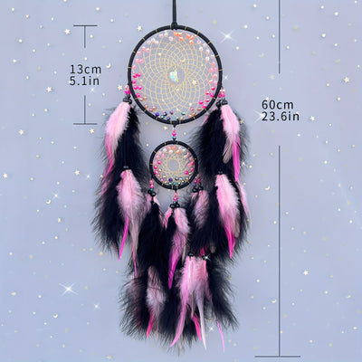 Olivenorma Color Beads Double Ring Dream Catcher