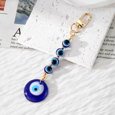 Olivenorma Handmade Evil Eye Resin Ornament Keychain