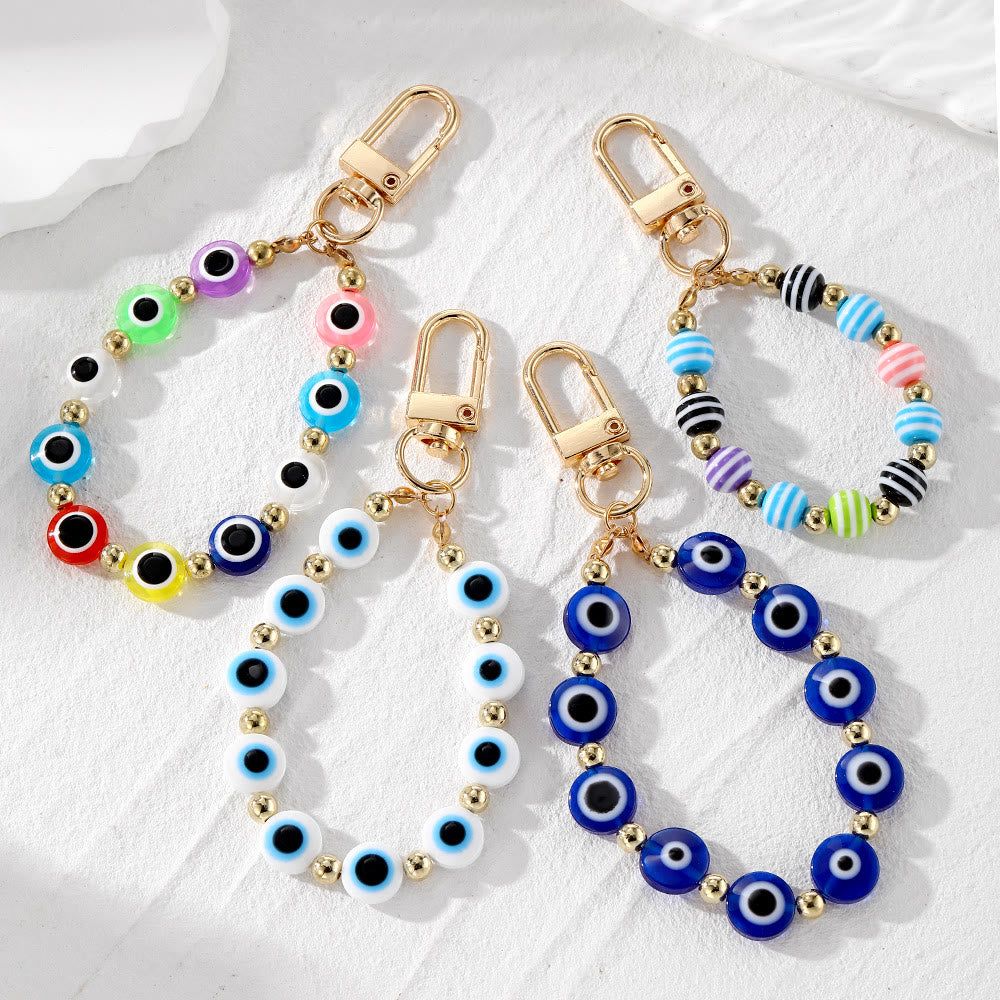 Olivenorma Evil Eye Symbol Hanging Ornament Beaded Keychain