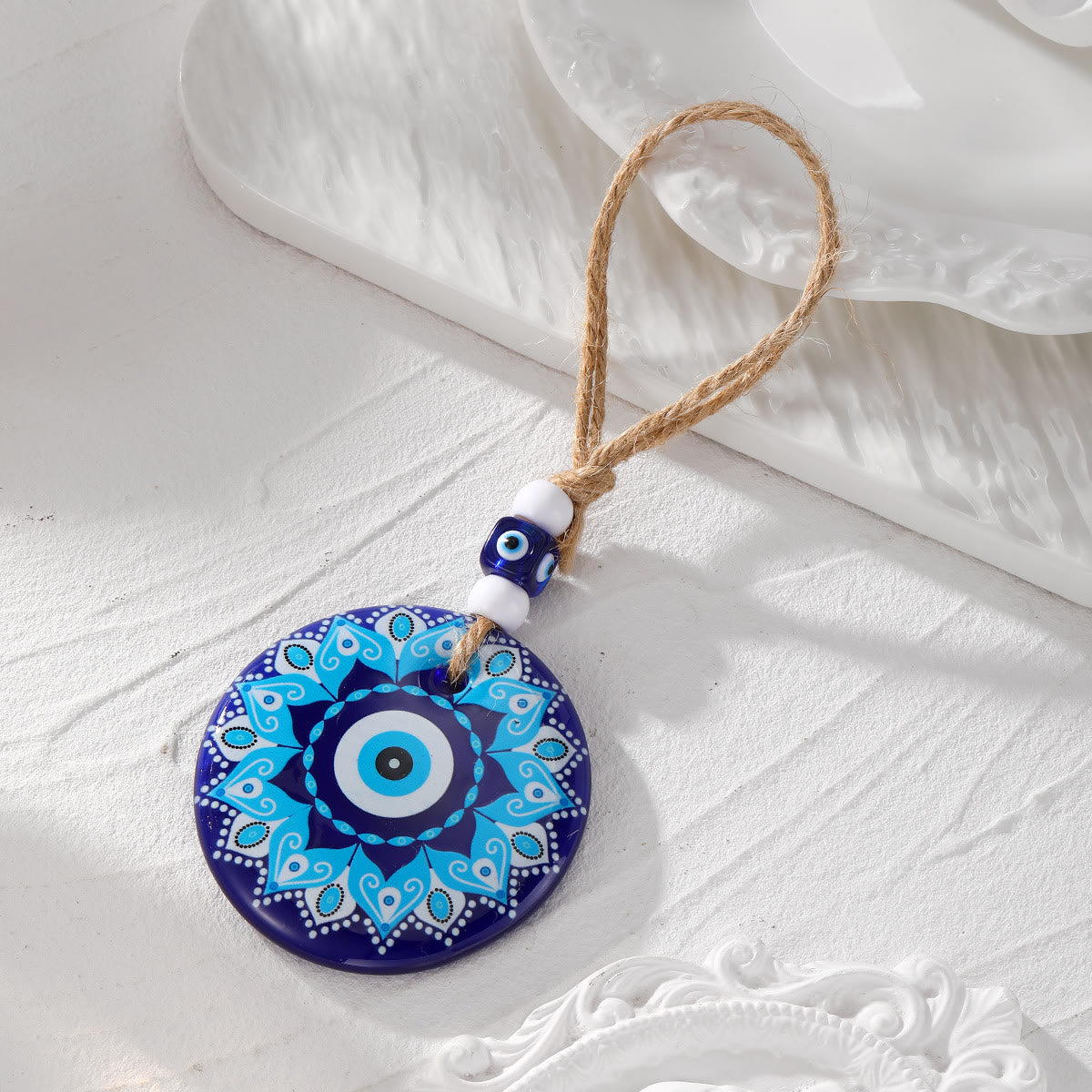 Olivenorma Evil Eye Symbol Painting Car Accessory Keychain