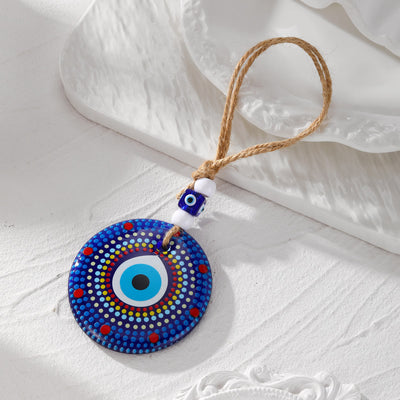 Olivenorma Evil Eye Symbol Painting Car Accessory Keychain