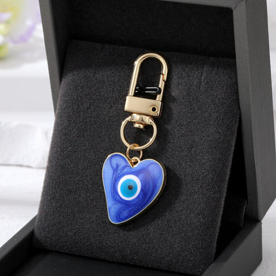 Olivenorma Heart-Shaped Evil Eye Decoration Keychain