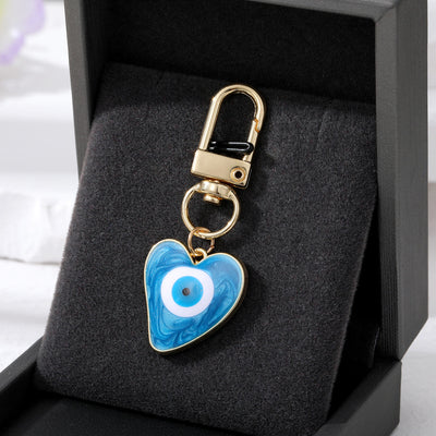 Olivenorma Heart-Shaped Evil Eye Decoration Keychain