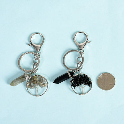 Olivenorma Tree of Life with Prism Gem Healing Keychain - image 21
