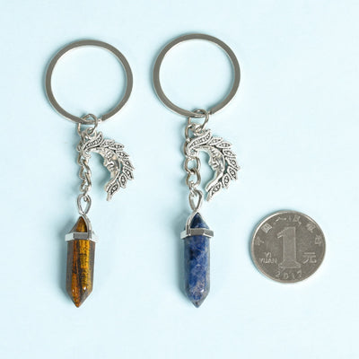 Olivenorma Moon And Sun Genuine Prism Gem Healing Keychain - image 22
