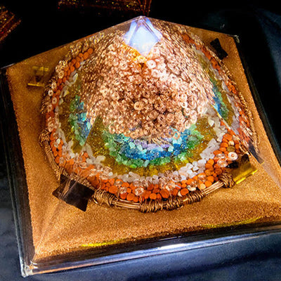 Olivenorma 31cm Full Effect Huge Energy Spire Orgone Pyramid