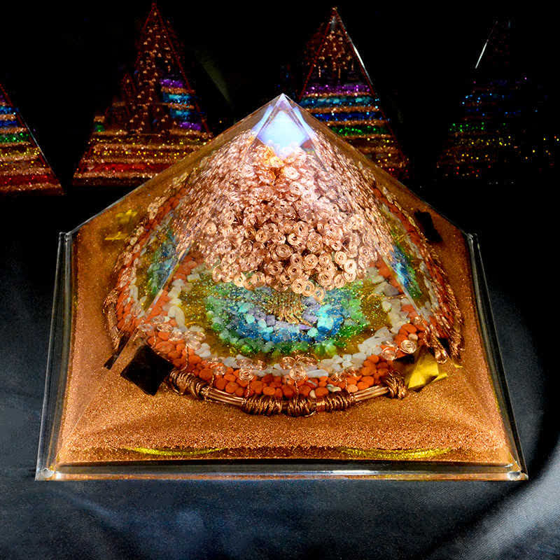 Olivenorma 31cm Full Effect Huge Energy Spire Orgone Pyramid