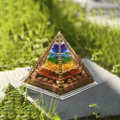 Olivenorma Chakra Energy Copper Coil Orgone Pyramid