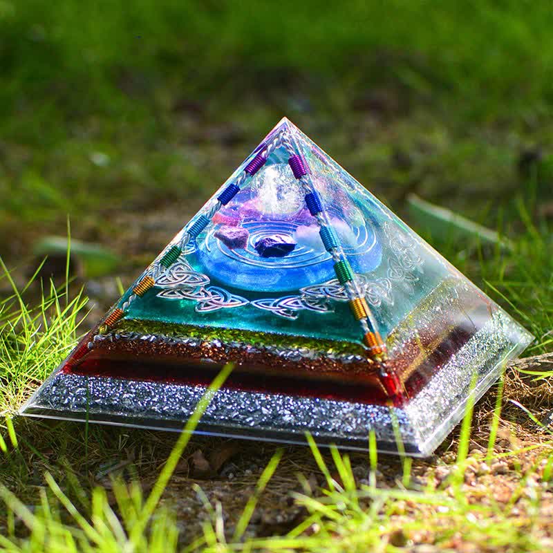 Olivenorma Crystal Copper Coil Energy Tower Orgone Pyramid