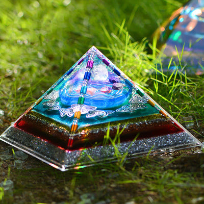 Olivenorma Crystal Copper Coil Energy Tower Orgone Pyramid