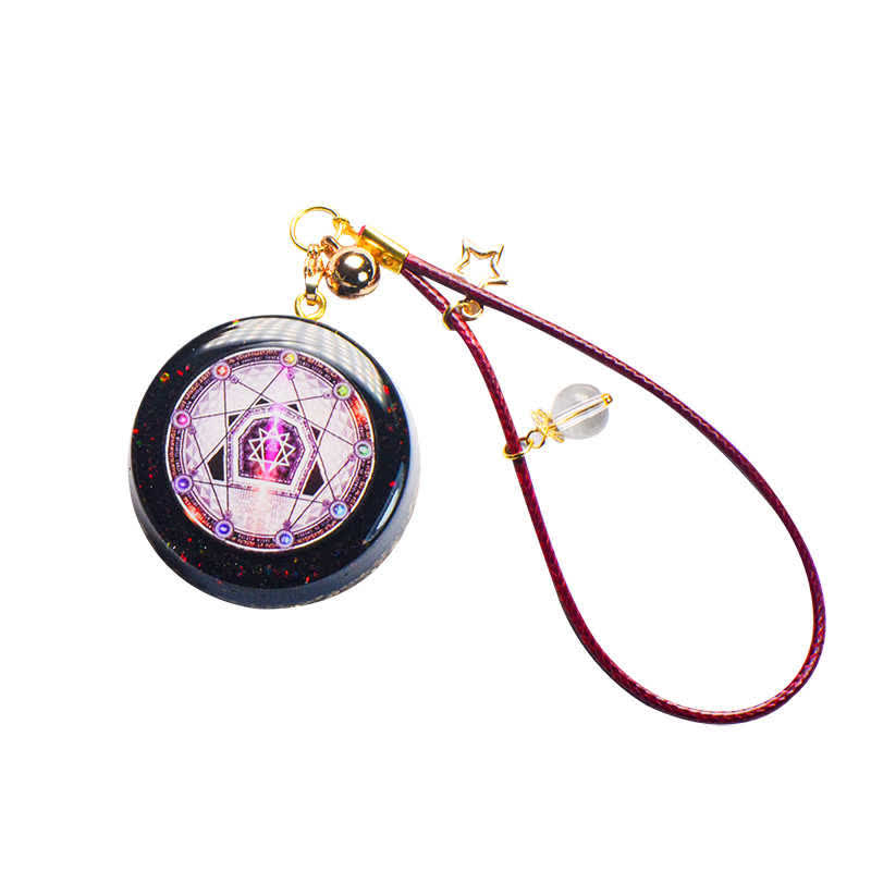 Olivenorma Garnet Ruby Quartz Energy Orgone Necklace