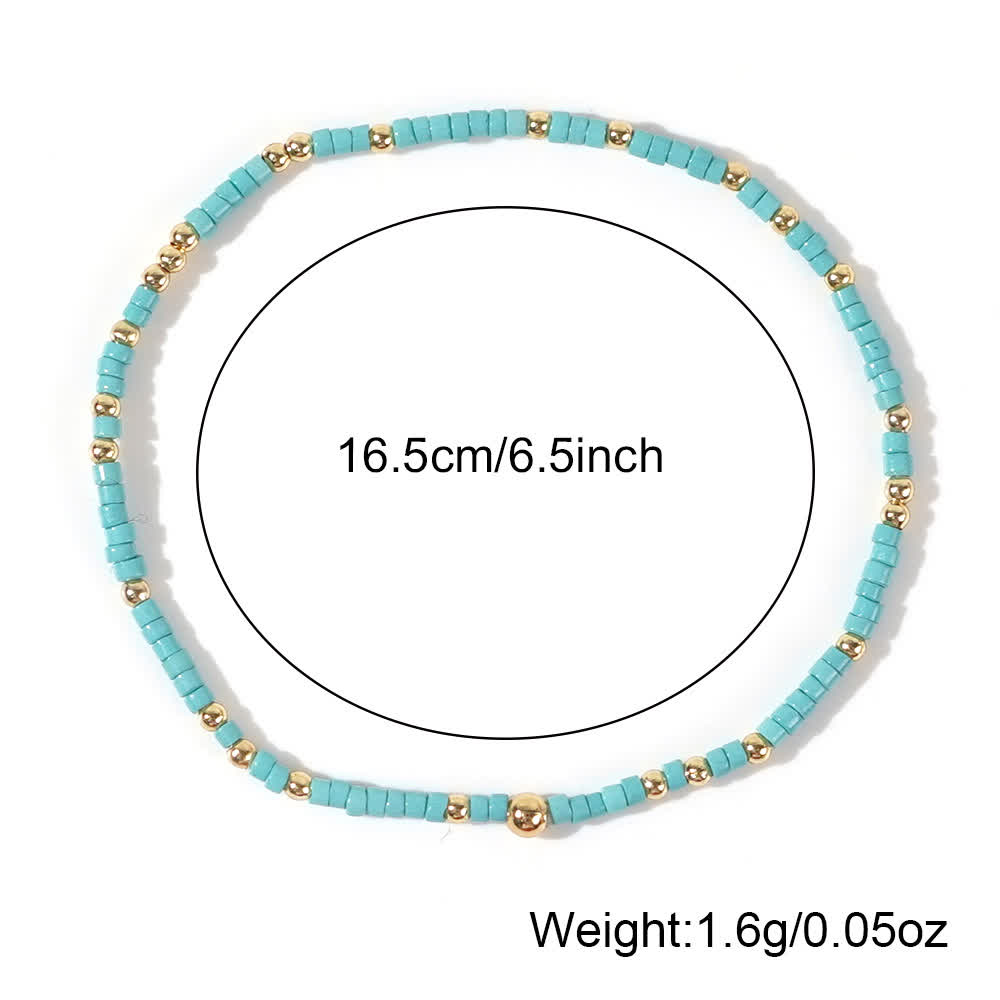 Olivenorma Colorful Rice Beads Beaded Bracelet - image 22