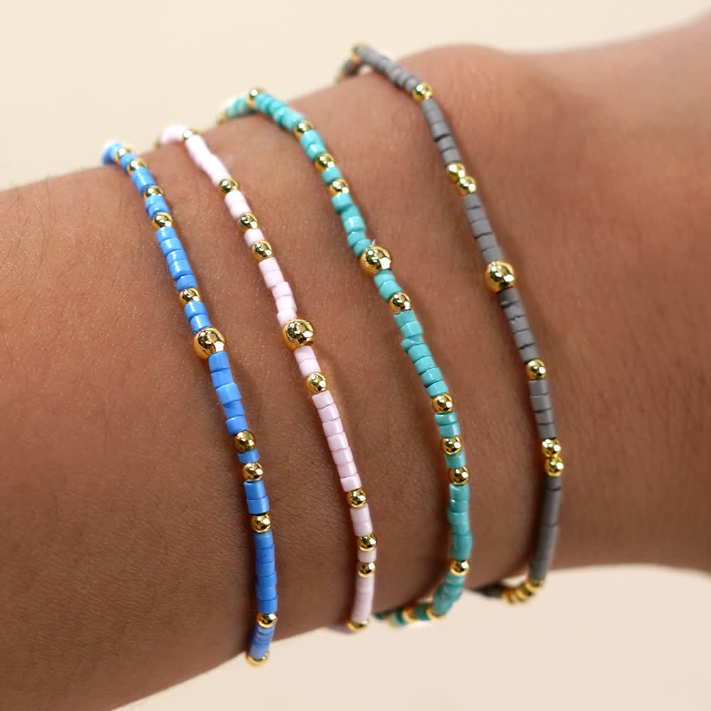 Olivenorma Colorful Rice Beads Beaded Bracelet - image 21